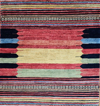 Afghan Tribal Gabbeh Rainbow