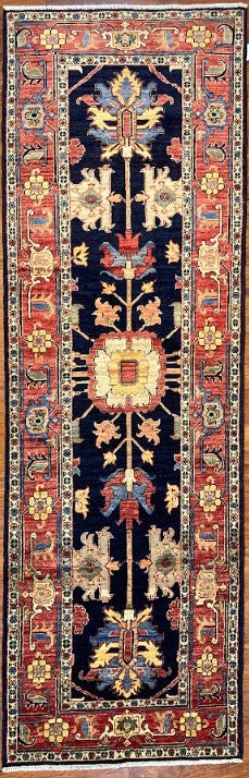 Afghan Tribal Royal Blue Mahal Runner