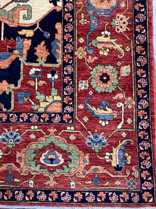 Afghan Tribal Serapi Blue Medallion