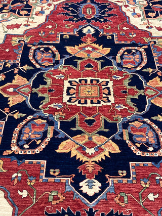 Afghan Tribal Serapi Blue Medallion