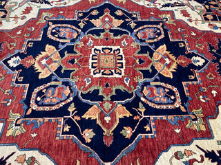 Afghan Tribal Serapi Blue Medallion