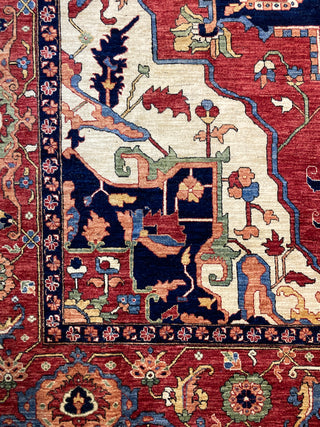 Afghan Tribal Serapi Blue Medallion