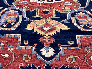 Afghan Tribal Serapi Blue Medallion