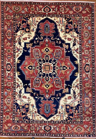 Afghan Tribal Serapi Red Medallion