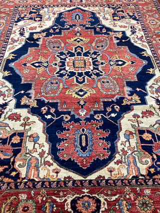 Afghan Tribal Serapi Red Medallion