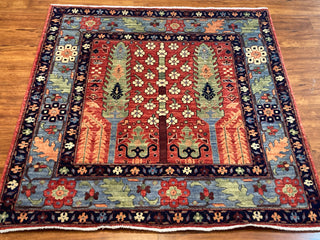 Afghan Tribal Double Cypress Azure