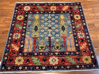 Afghan Tribal Double Cypress Azure