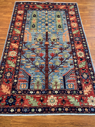 Afghan Tribal Tree Of Life Azure