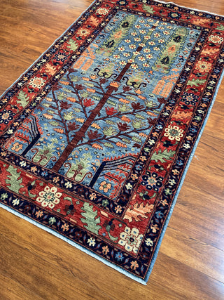 Afghan Tribal Tree Of Life Azure