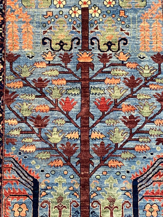 Afghan Tribal Tree Of Life Azure