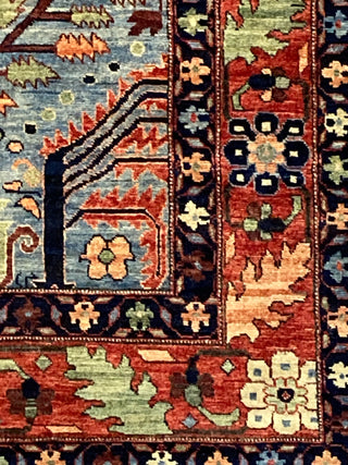 Afghan Tribal Tree Of Life Azure