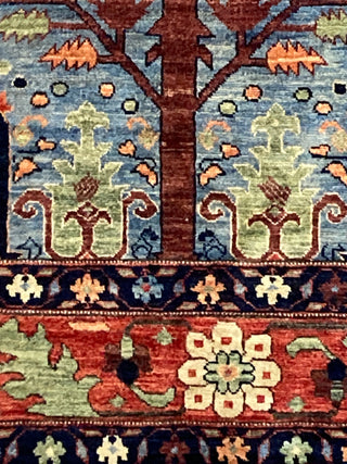 Afghan Tribal Tree Of Life Azure