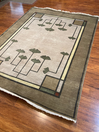 Ginkgo Oatmeal 5x7. Reduced From $2170 To Only $925! OTHER SIZES AVAILABLE!