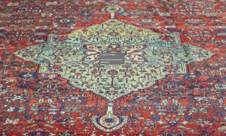 Antique Persian Hamadan. 12'3''x13'3''. Reduced From $26800 To $19995