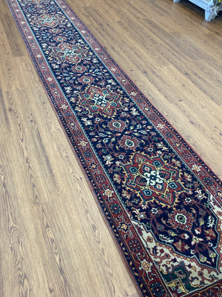Indian Heriz Runner. 2'5''x20'2''