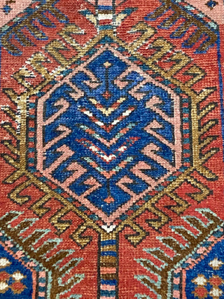 Antique Persian Heriz Runner. 2'10''x10'