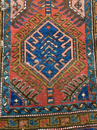 Antique Persian Heriz Runner. 2'10''x10'