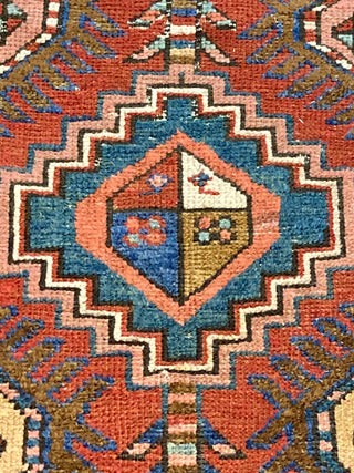 Antique Persian Heriz Runner. 2'10''x10'