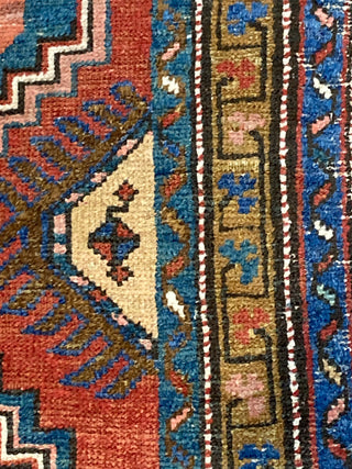 Antique Persian Heriz Runner. 2'10''x10'
