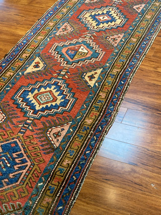 Antique Persian Heriz Runner. 2'10''x10'