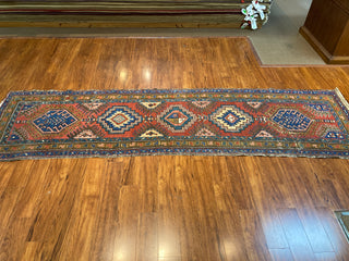 Antique Persian Heriz Runner. 2'10''x10'