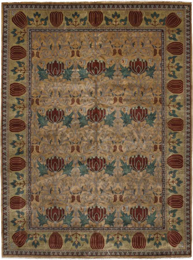 PC-07B Oak Park Gold Area Rugs and Runners