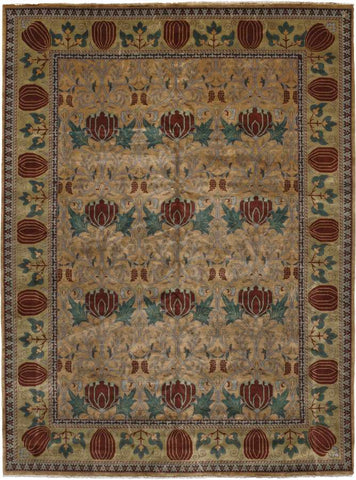 PC-07B Oak Park Gold Area Rugs and Runners