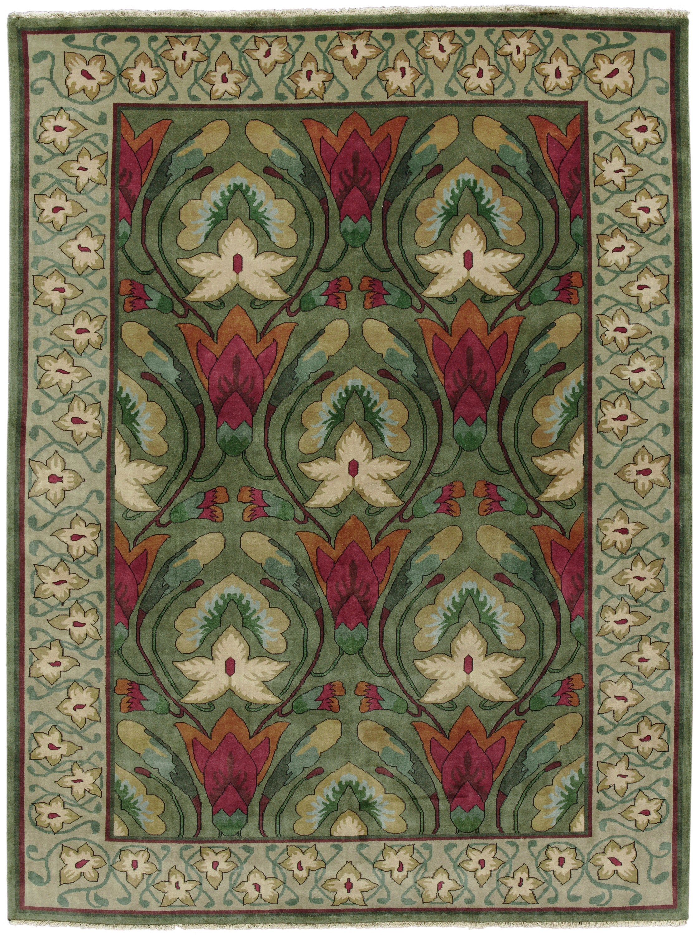 PC-04A Stephanotis Flower Area Rugs