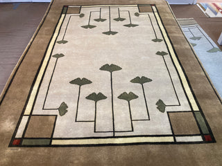 Ginkgo Oatmeal 6x9. Reduced From $3350 To $995. OTHER SIZES AVAILABLE!