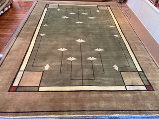 Ginkgo Sage 10x14. Down From $8680 To Only $3995! OTHER SIZES AVAILABLE!