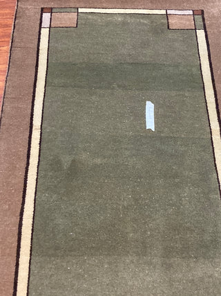 Ginkgo Sage Border 10 Foot Runner. Reduced From $1550 To Only $695! OTHER SIZES AVAILABLE!