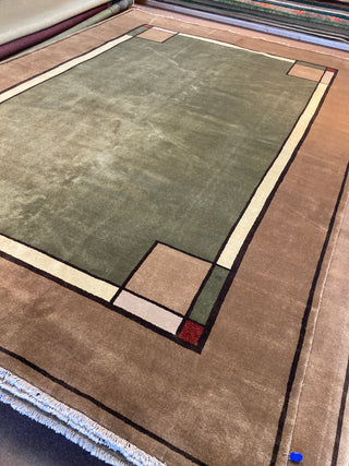Ginkgo Sage Border 10x14. Down From $8680 To Only $3995! OTHER SIZES AVAILABLE!