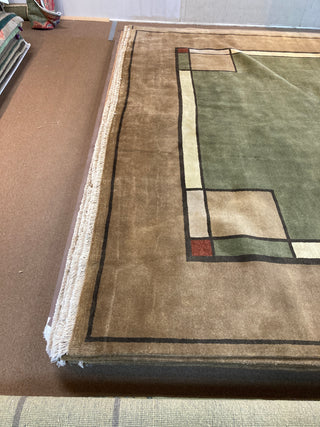 Ginkgo Sage Border 10x14. Down From $8680 To Only $3995! OTHER SIZES AVAILABLE!