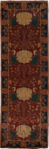 PC-07A Oak Park Mahogany Area Rugs and Runners