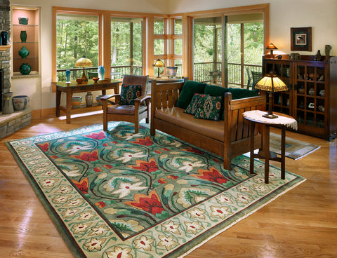 PC-04A Stephanotis Flower Area Rugs